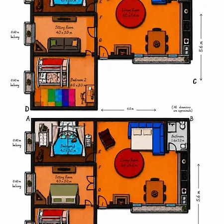 Our Home, Cozy Two Minutes From The Sea - Clima Lägenhet